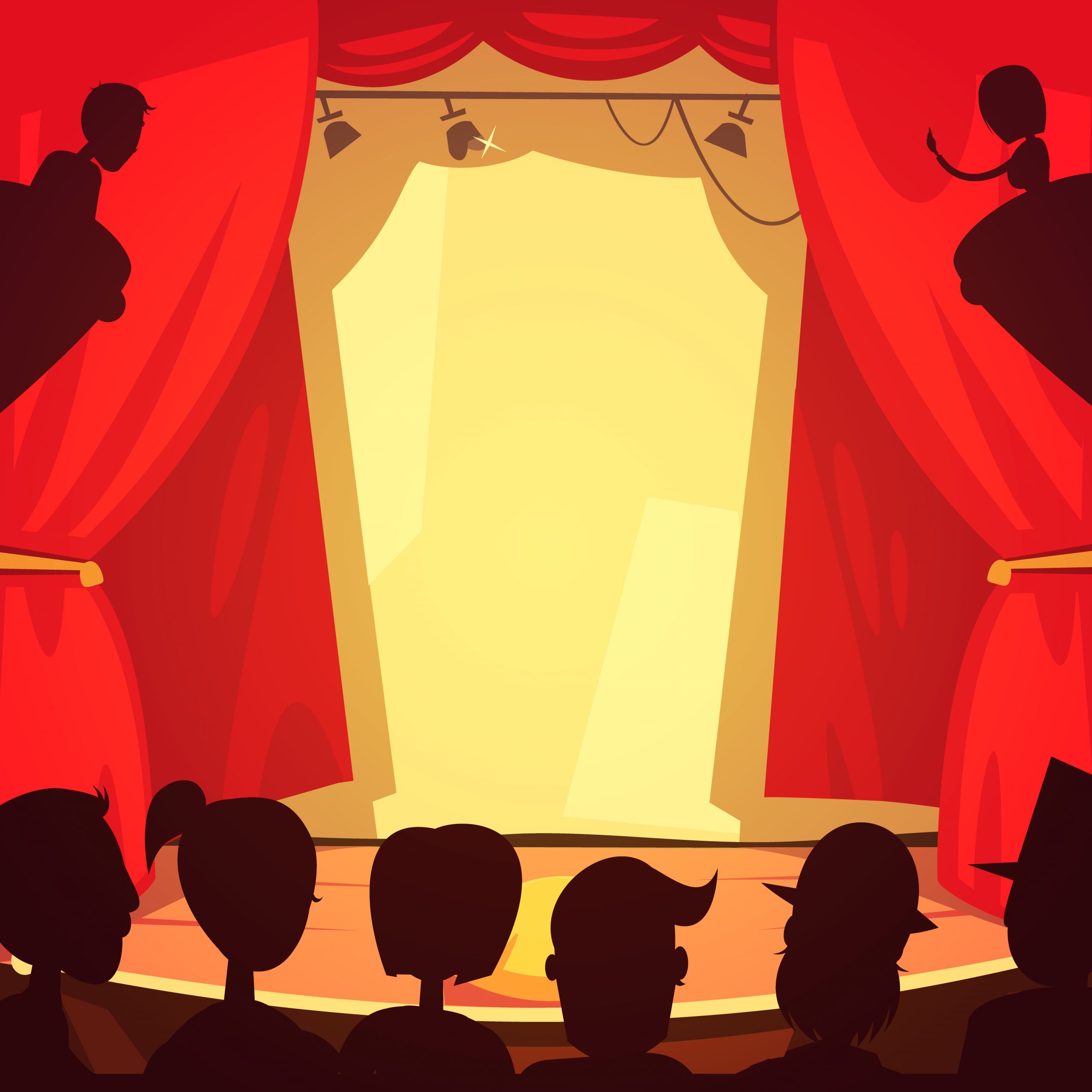 Theater Clip Art Best Of theater Scene Illustration Vector Art at Vecteezy