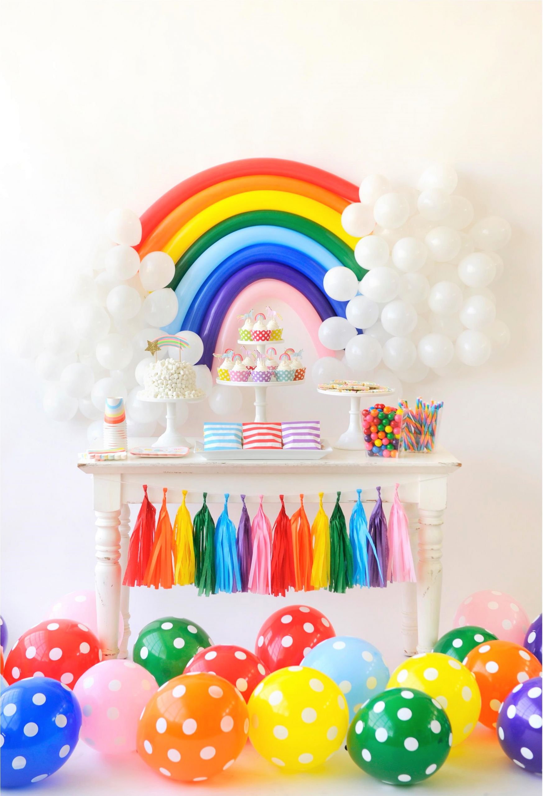 Theme Party Decorations New Rainbow Birthday Party for Kids