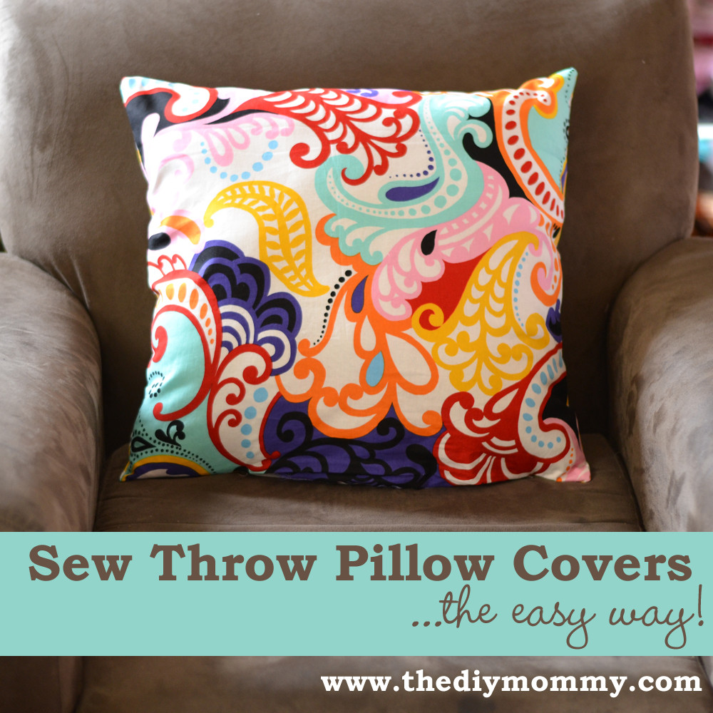 Throw Pillow Sewing Pattern New Sew A Throw Pillow Cover the Easy Way