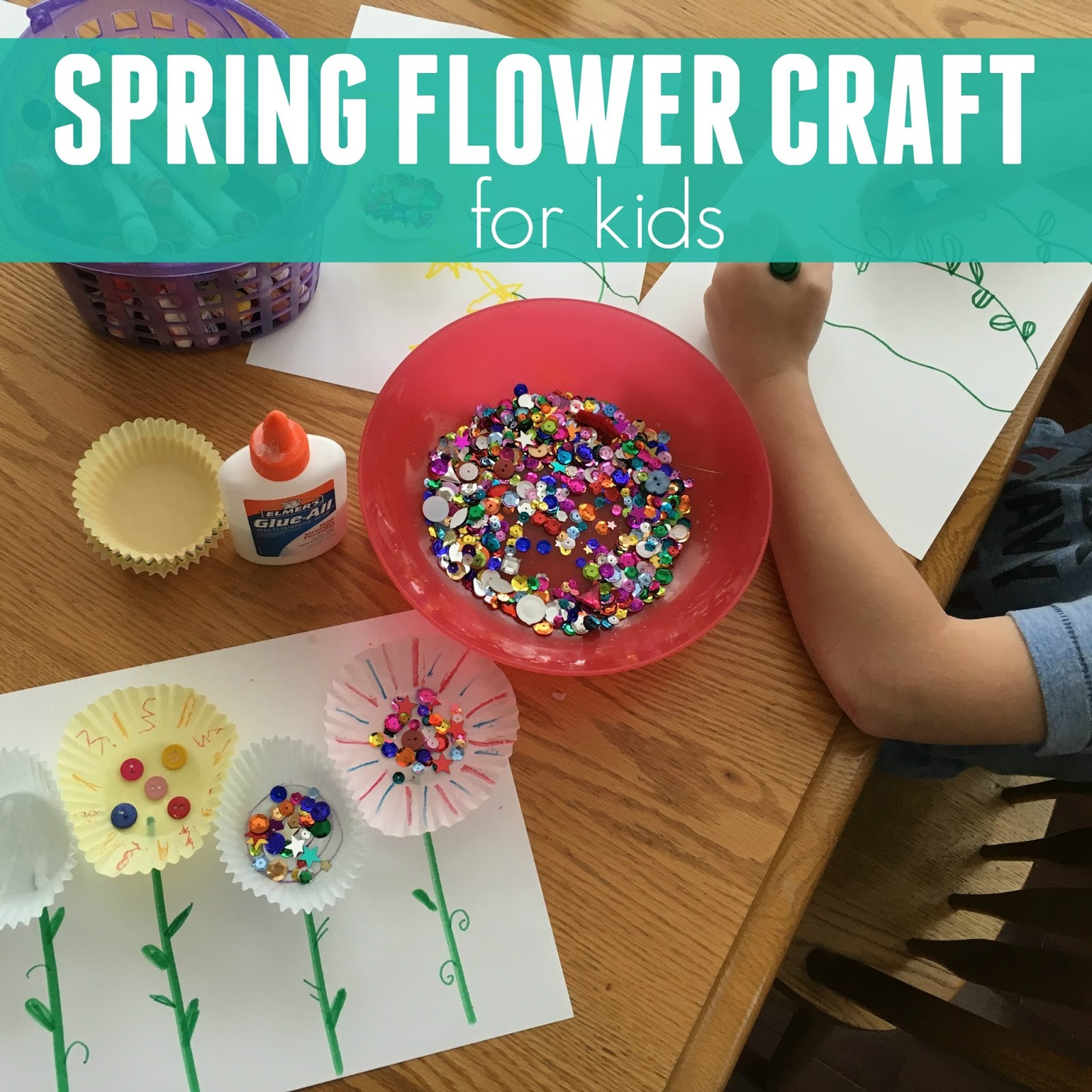 Toddler Spring Craft Awesome toddler Approved Simple Spring Flower Craft