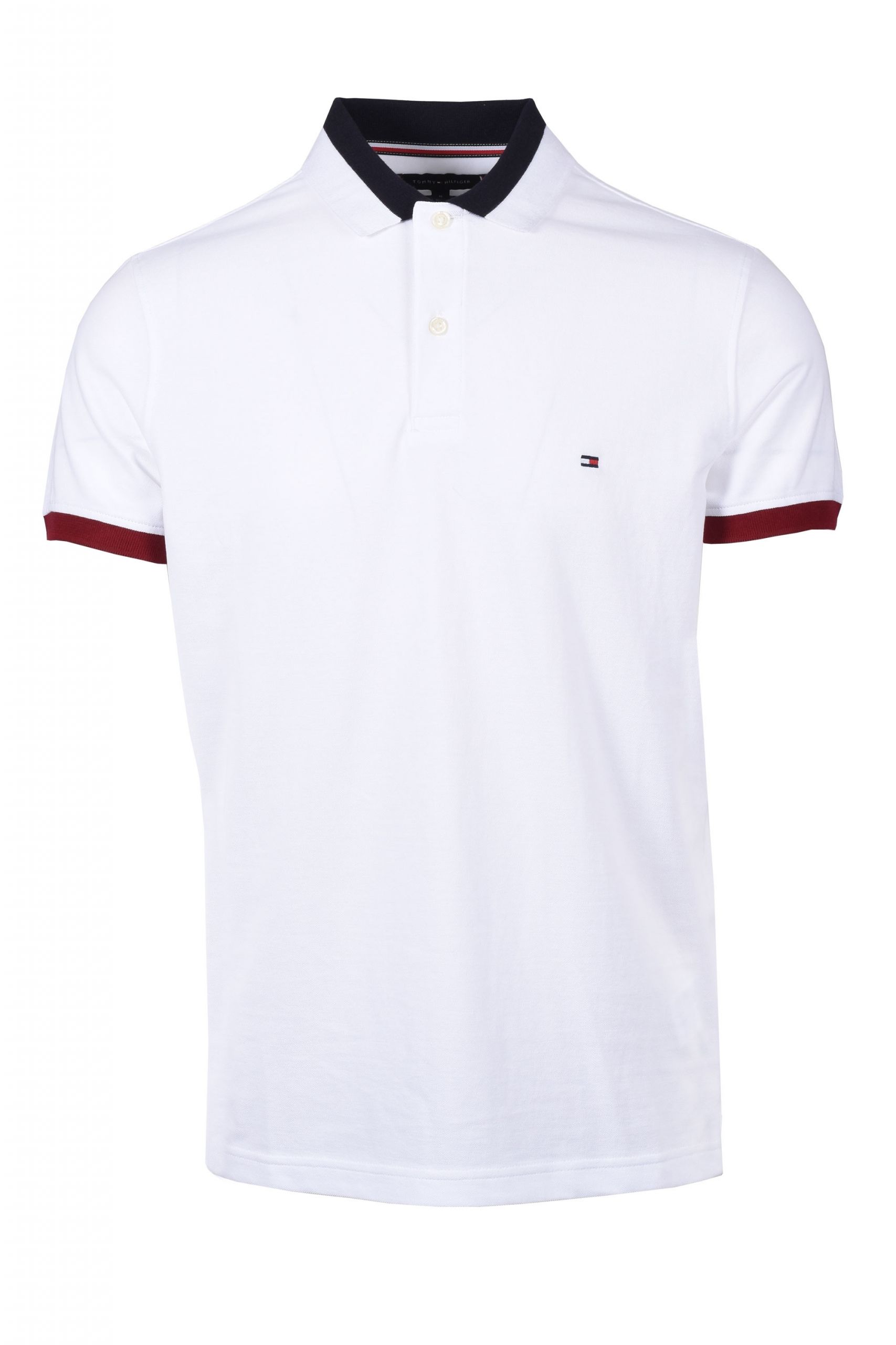 Tommy Hilfiger Collar Shirt Fresh tommy Hilfiger Collar Cuff Block Polo Shirt White Mw0mw