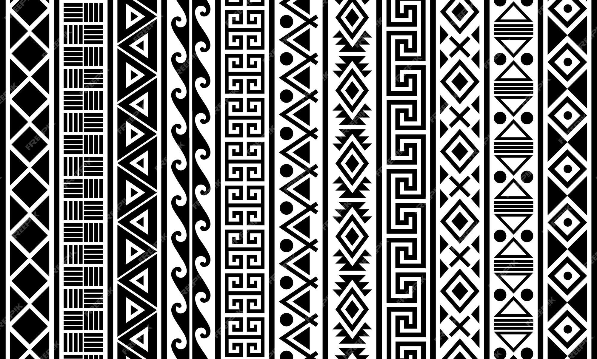 Tribal Pattern Vector Inspirational Premium Vector