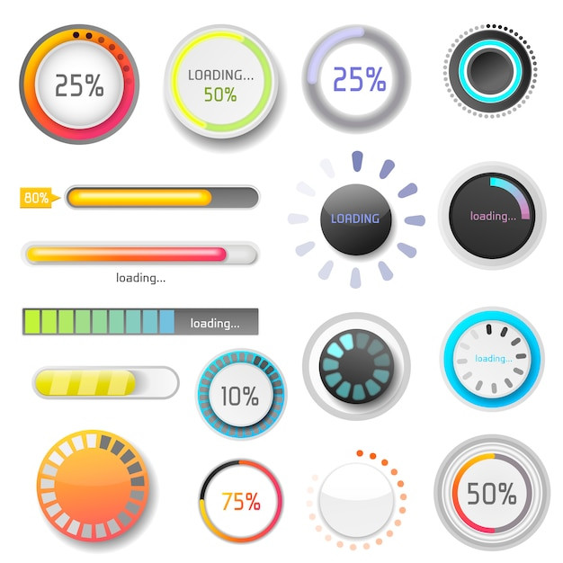 Ui Progress Indicator Awesome Progress Loading Bar Indicators Progress Ui Ux Web Design