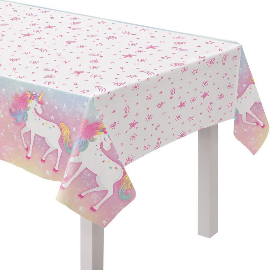 Unicorn Table Cover Inspirational Enchanted Unicorn Plastic Table Cover 54in X 96in