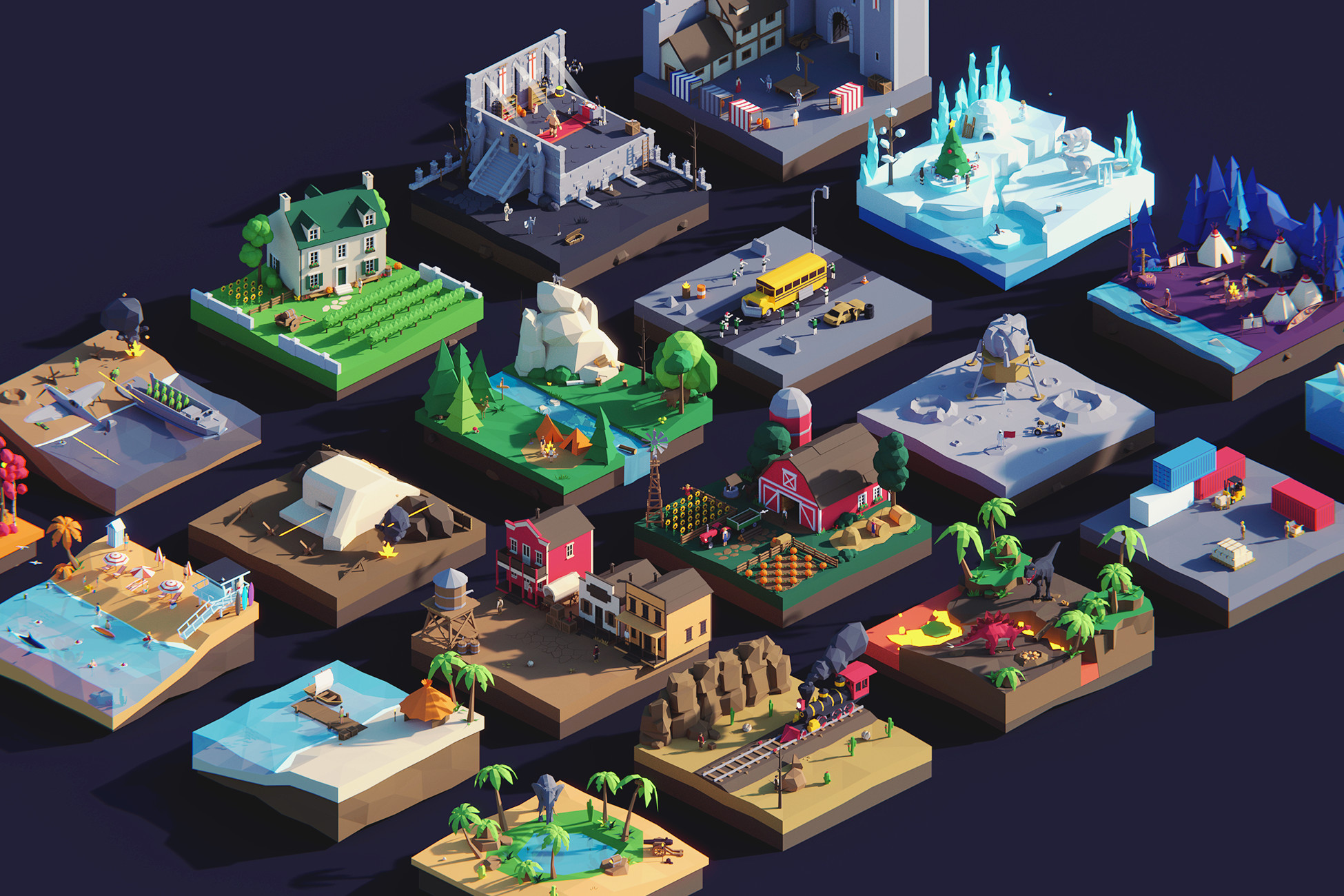 Unity Game assets Free Fresh Low Poly Ultimate Pack Free Download