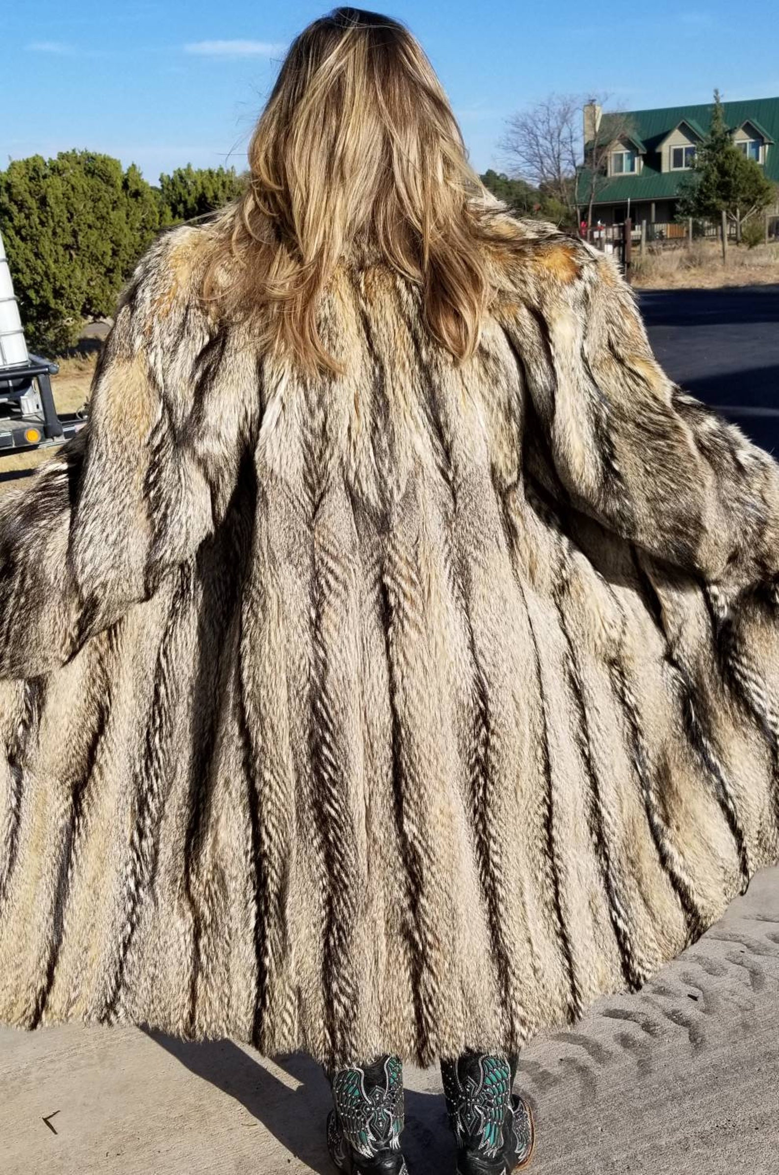 Used Fur Coats for Sale Unique Used Womens Coyote Fur Coat Used Fur Coat