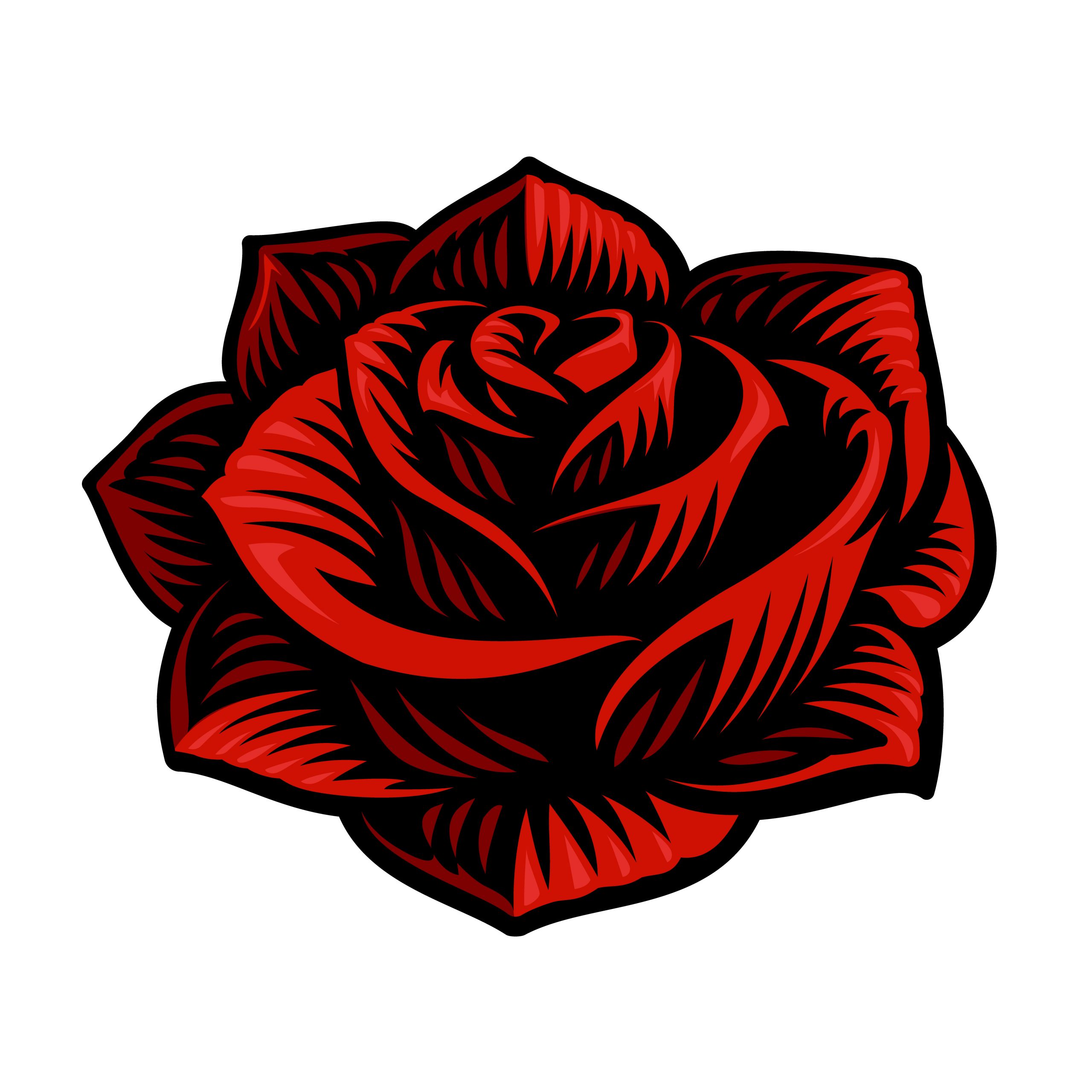 Vector Image Rose New Vector Illustration Of Rose Flower Vector Art at Vecteezy