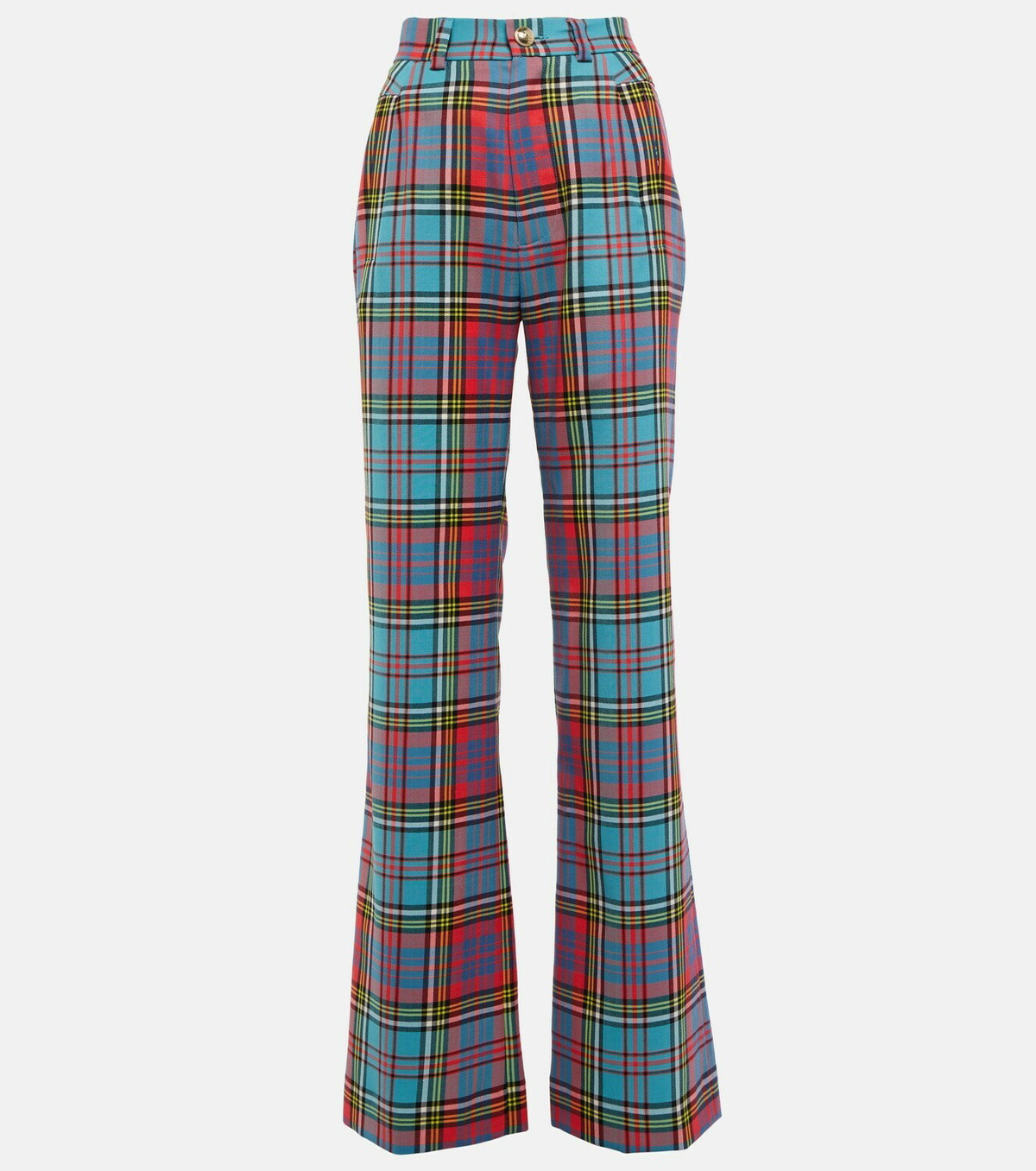 Vivienne Westwood Pants Elegant Vivienne Westwood Tartan Wool High Rise Pants Vivienne Westwood