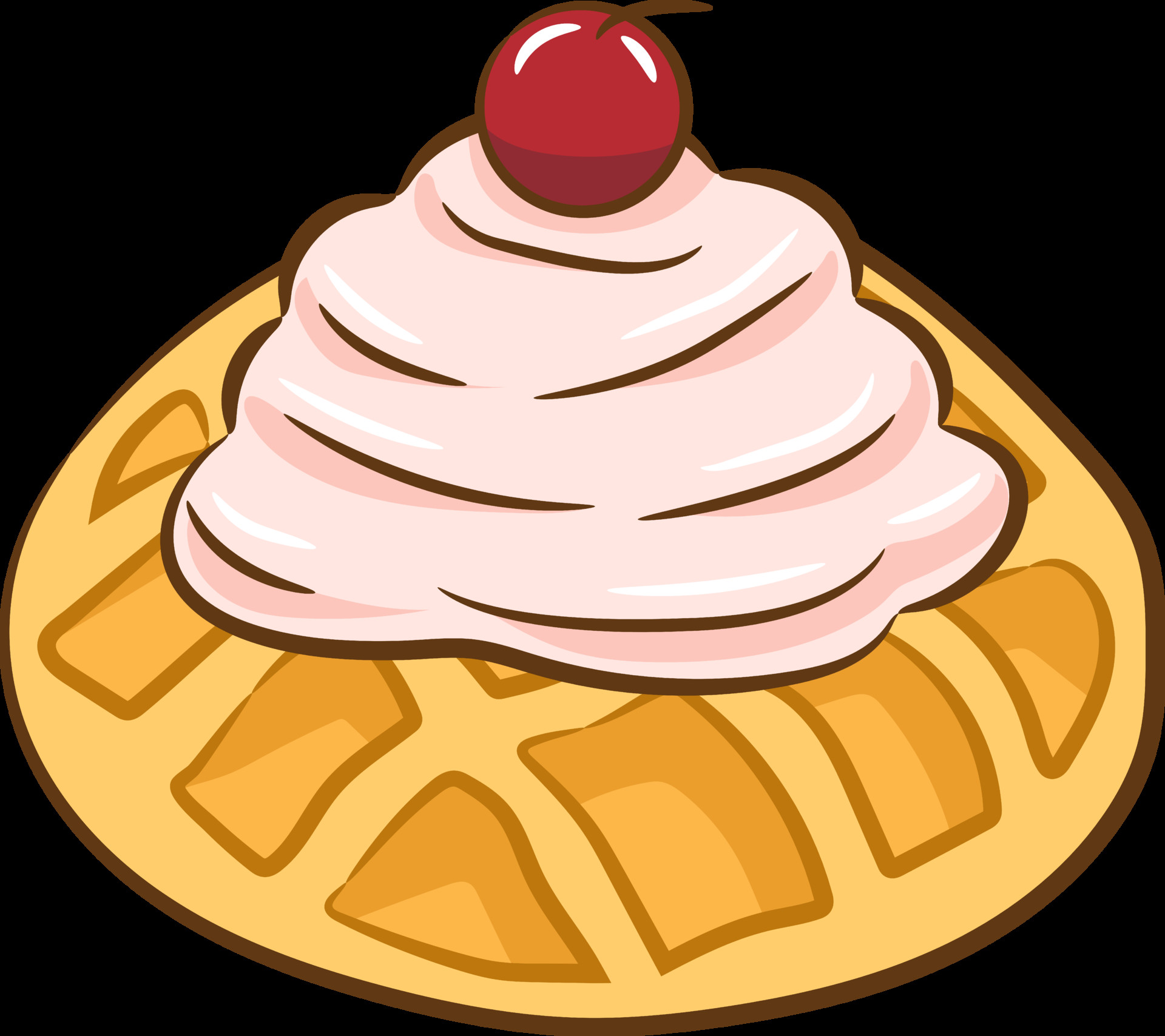 Waffle Clip Art Awesome Waffle Png Graphic Clipart Design Png