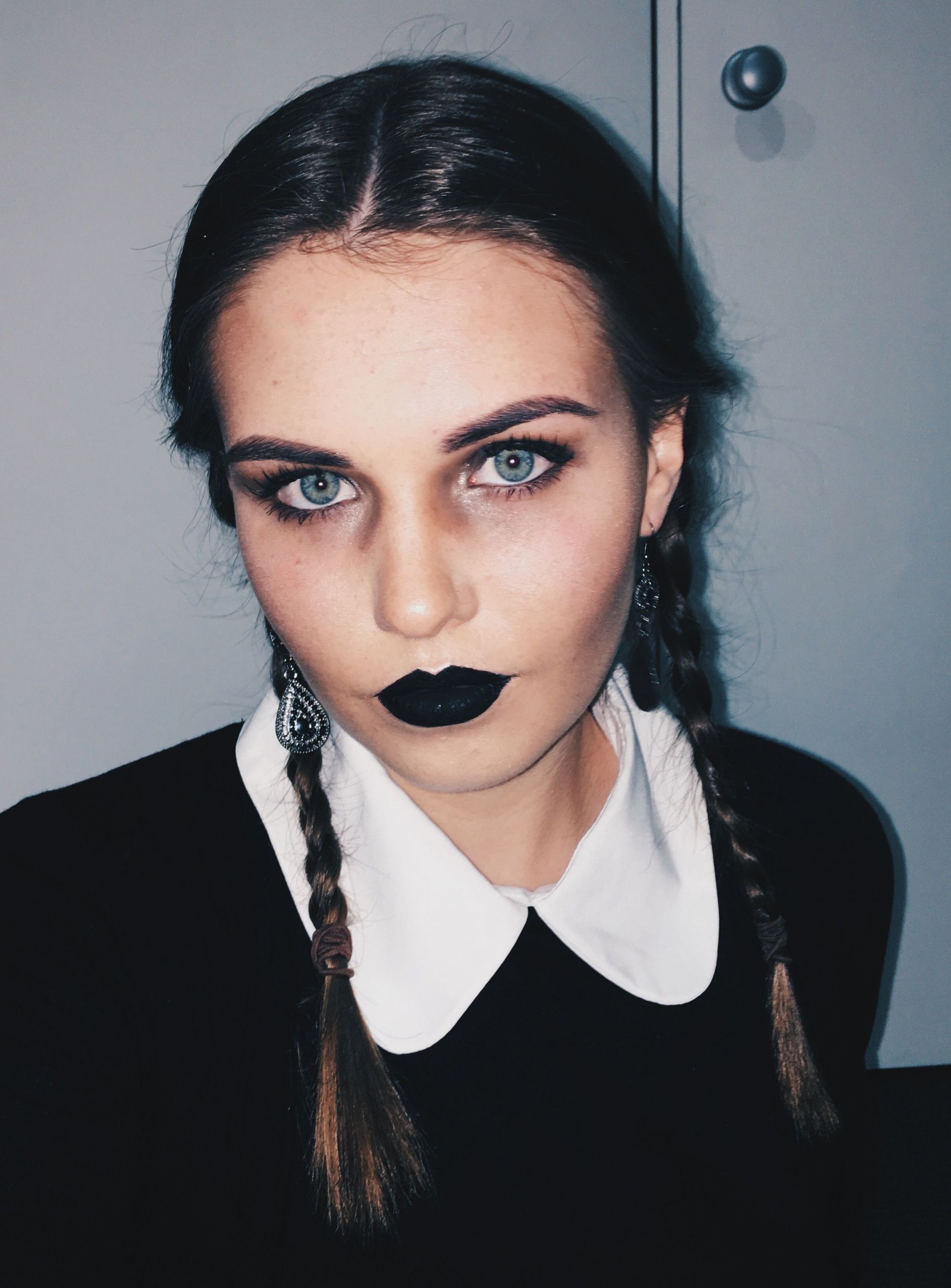 Wednesday Addams Halloween Makeup Inspirational Wednesday Addams Halloween Makeup Costumes Addams Family Makeup