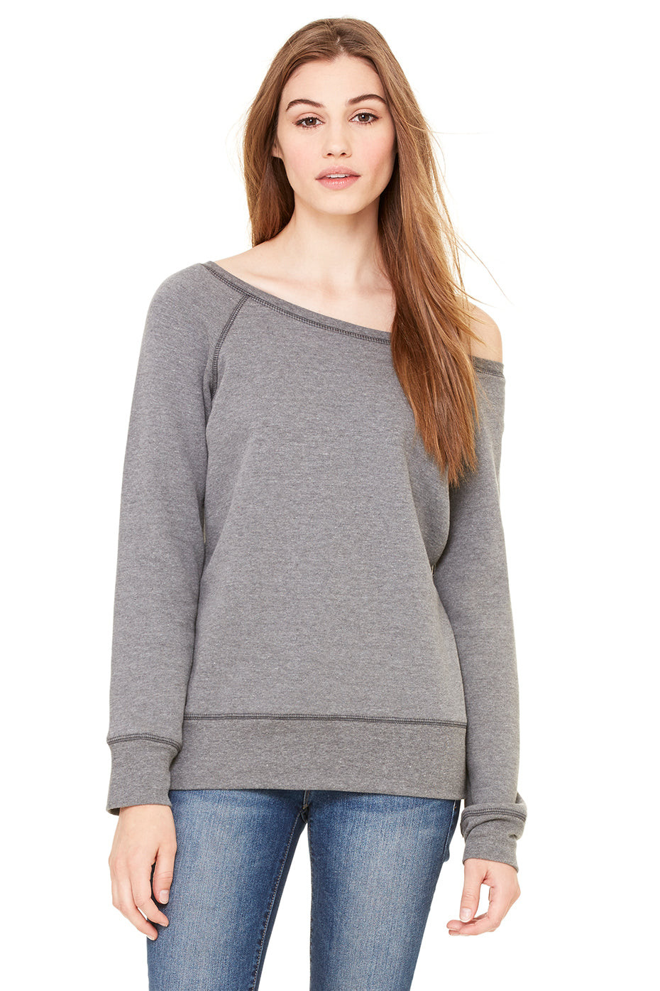 Wide Neck Sweatshirt Unique Bella Canvas La S Sponge Fleece Wide Neck Sweatshirt 7501 – B&amp;h Canvas