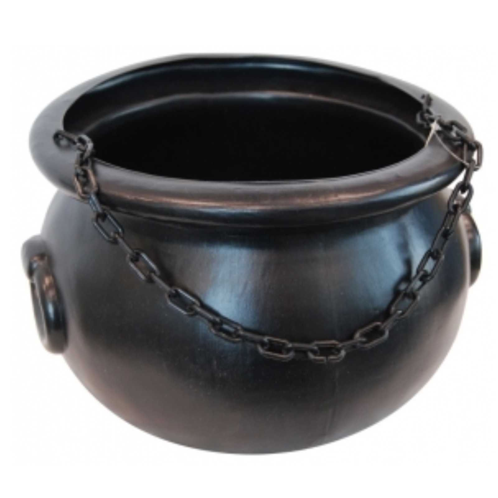 Witch Cauldron Large New Black Witches Cauldron with Grey Flames 10&quot;