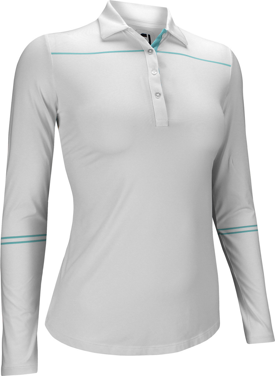 Women&amp;#039;s Long Sleeve Golf Shirts Elegant Footjoy Women S Sun Protection Long Sleeve Golf Shirts In White with