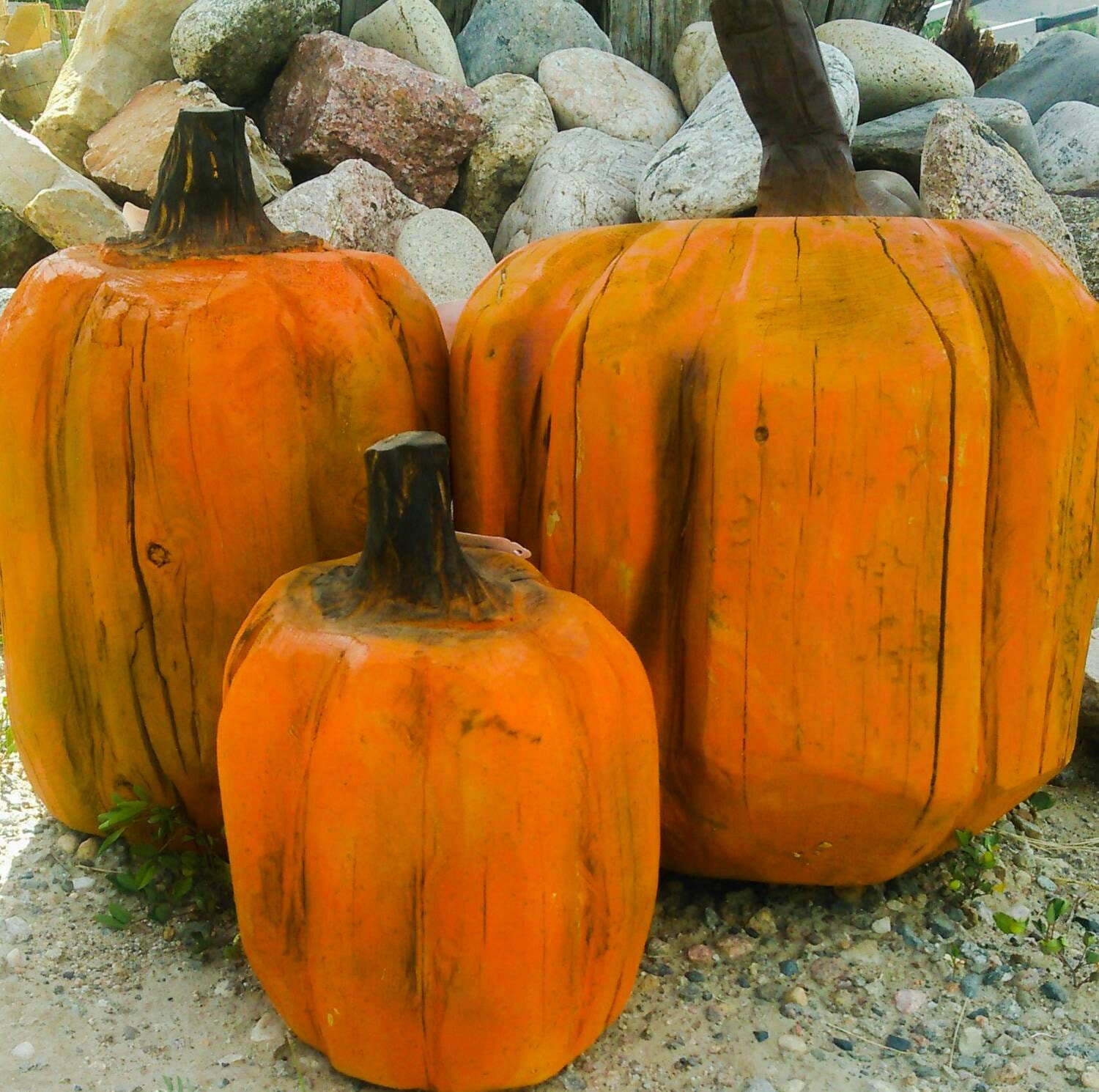 Wood Carved Pumpkins New Fall Decor Wooden Pumpkins Jumbo Carved Pumpkin by Woodzwayz