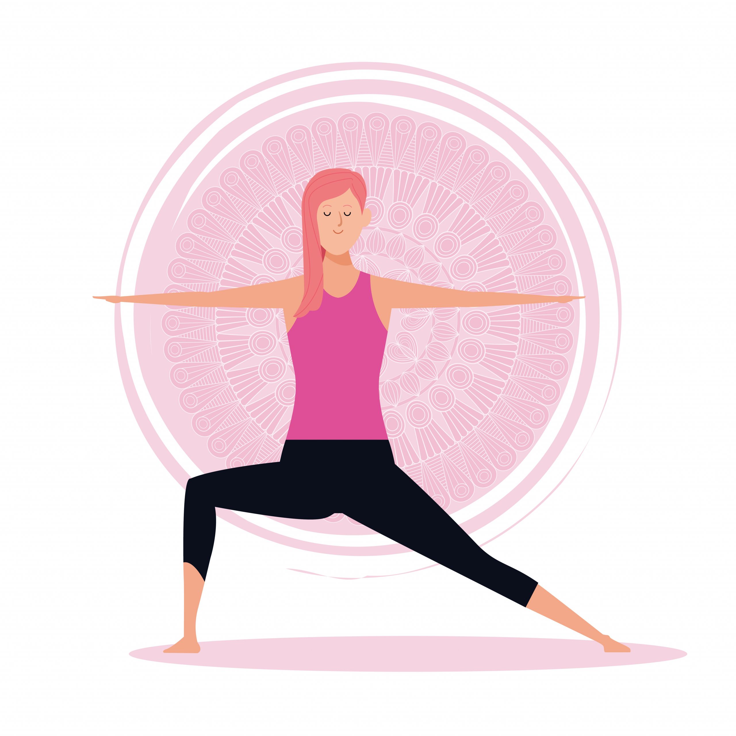 Yoga Clip Art New Woman In Yoga Poses Vector Art at Vecteezy