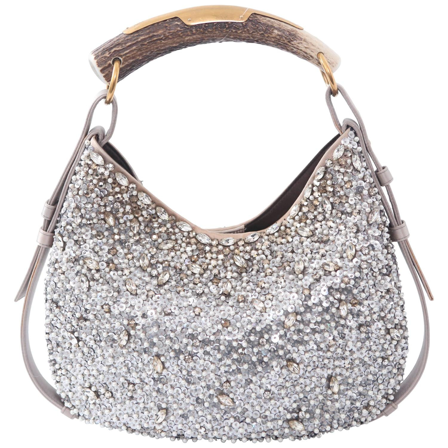 Ysl evening Bag Beautiful Ysl &quot;mombasa&quot; Sequin Crystal Embellished evening Bag at 1stdibs