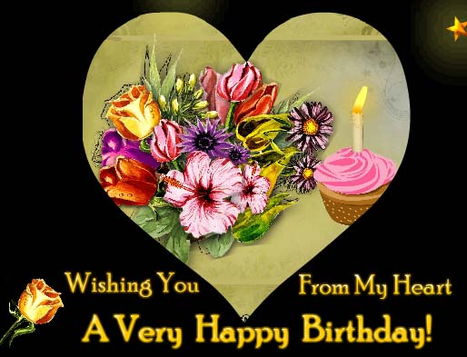 123 Greetings Free Ecards Inspirational Flowers From My Heart Free Birthday Wishes Ecards Greeting Cards