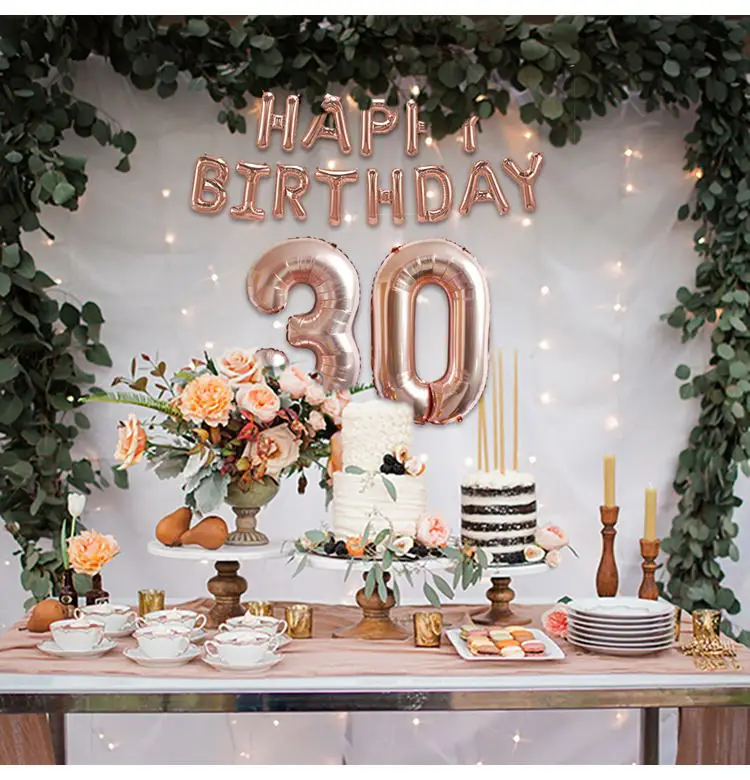 30th Party Decorations Inspirational Rose Gold 30th Birthday Decorations Balloons Party Supplies and