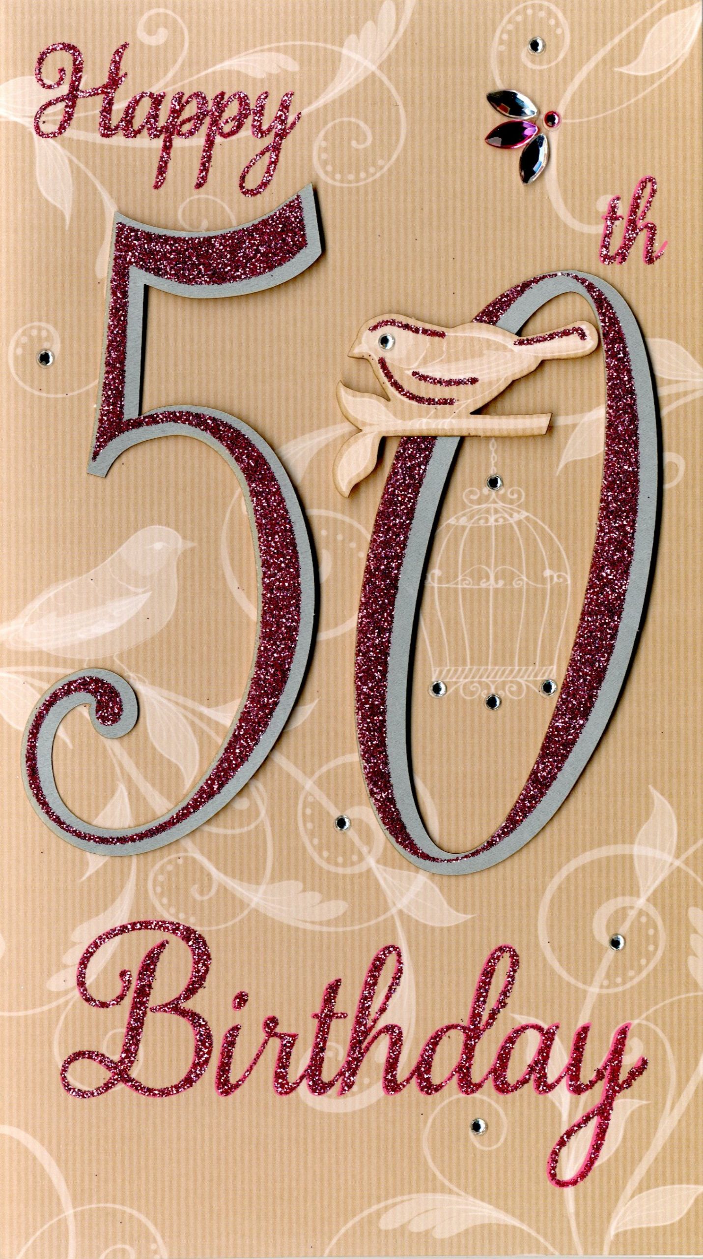 50th Birthday Cards Lovely Happy 50th Birthday Greeting Card