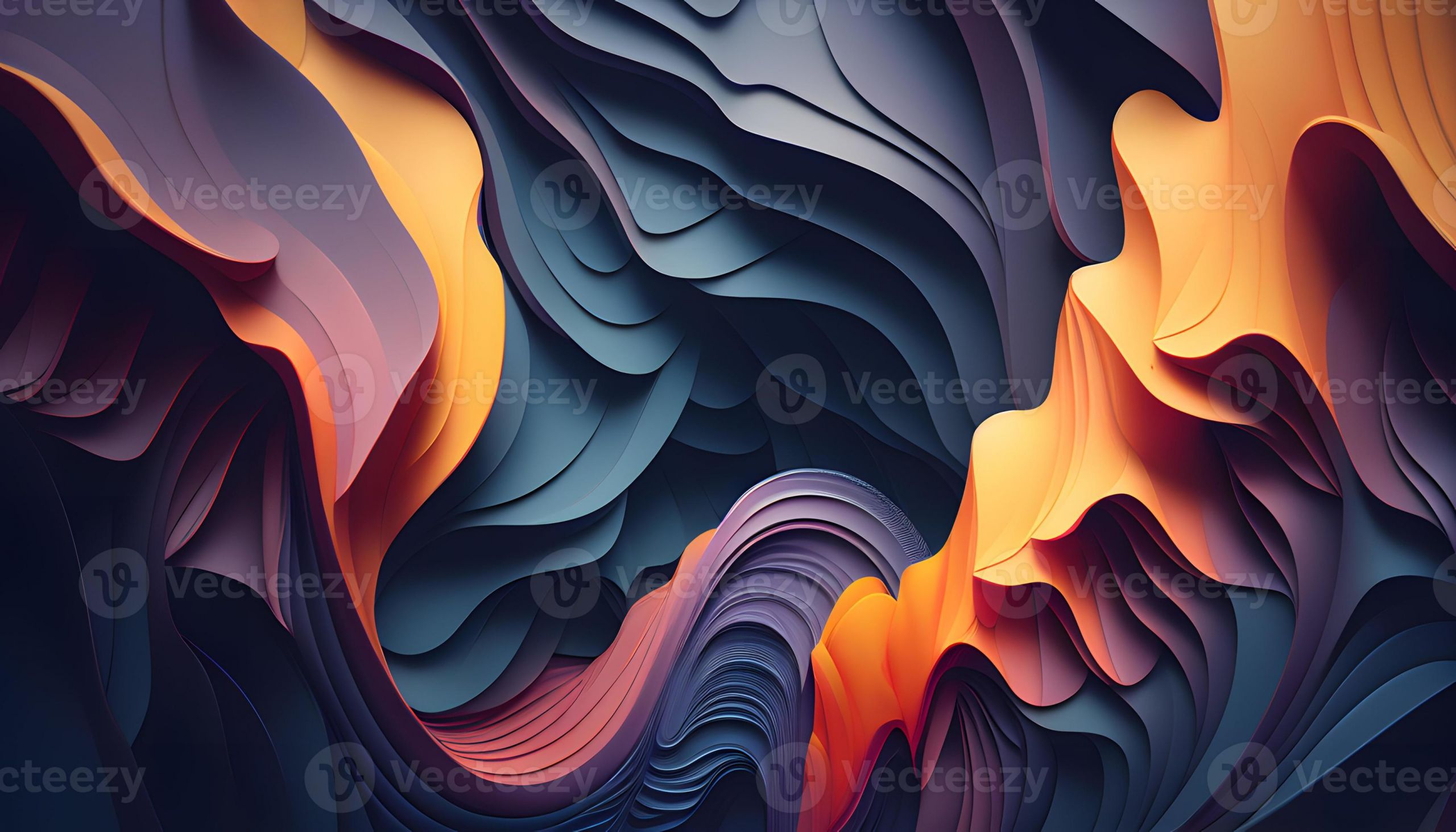 Ai Generated Wallpaper Fresh Colorful Abstract Wallpaper Modern Background Ai Generated