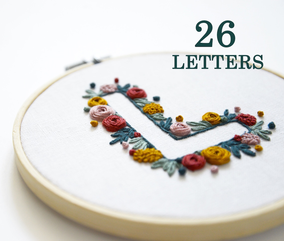 Alphabet Embroidery Pattern Awesome Alphabet Embroidery Pattern Pdf 26 Letters Embroidery Bundle