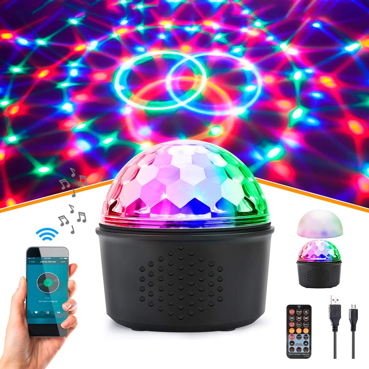 Amazon Disco Lights Lovely Laelr Disco Lights Wireless Disco Ball Light 9 Led Colors Mood Light