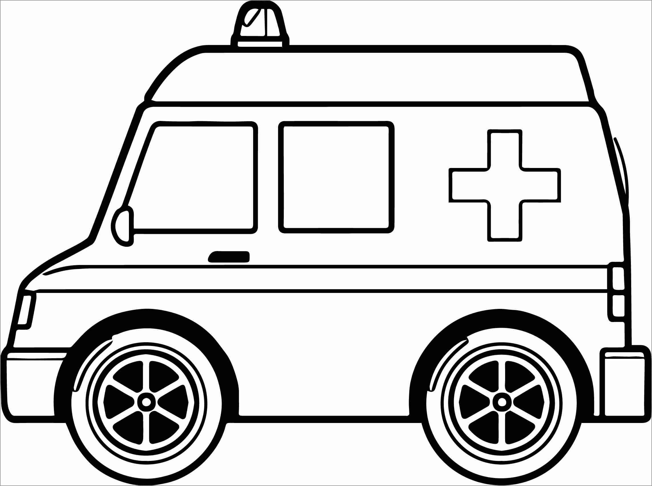 Ambulance Coloring Sheet Awesome Ambulance Coloring Pages Coloringbay