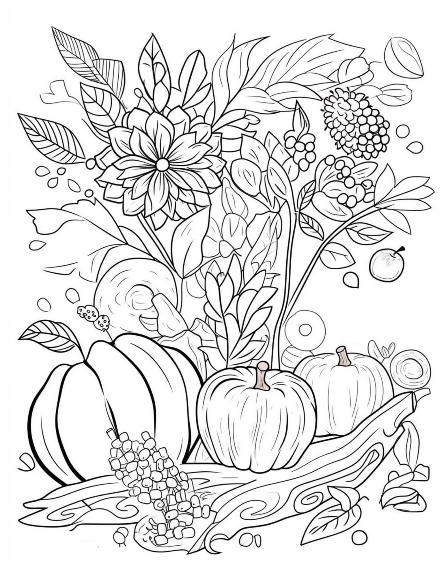 Autumn Color Sheets Beautiful 47 Fall Coloring Pages for Both Kids and Adults Our Mindful Life