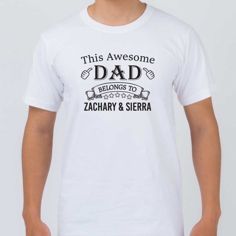 Awesome Dad T Shirt Fresh Personalised This Awesome Dad T Shirt