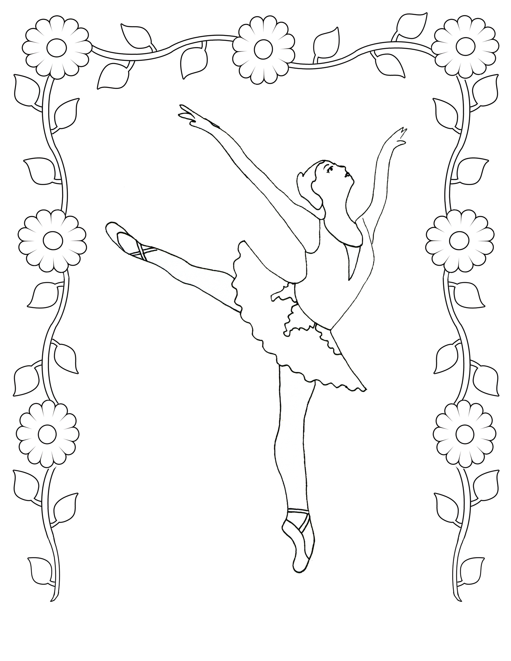 Ballerina Coloring Sheet Awesome Free Printable Ballet Coloring Pages for Kids