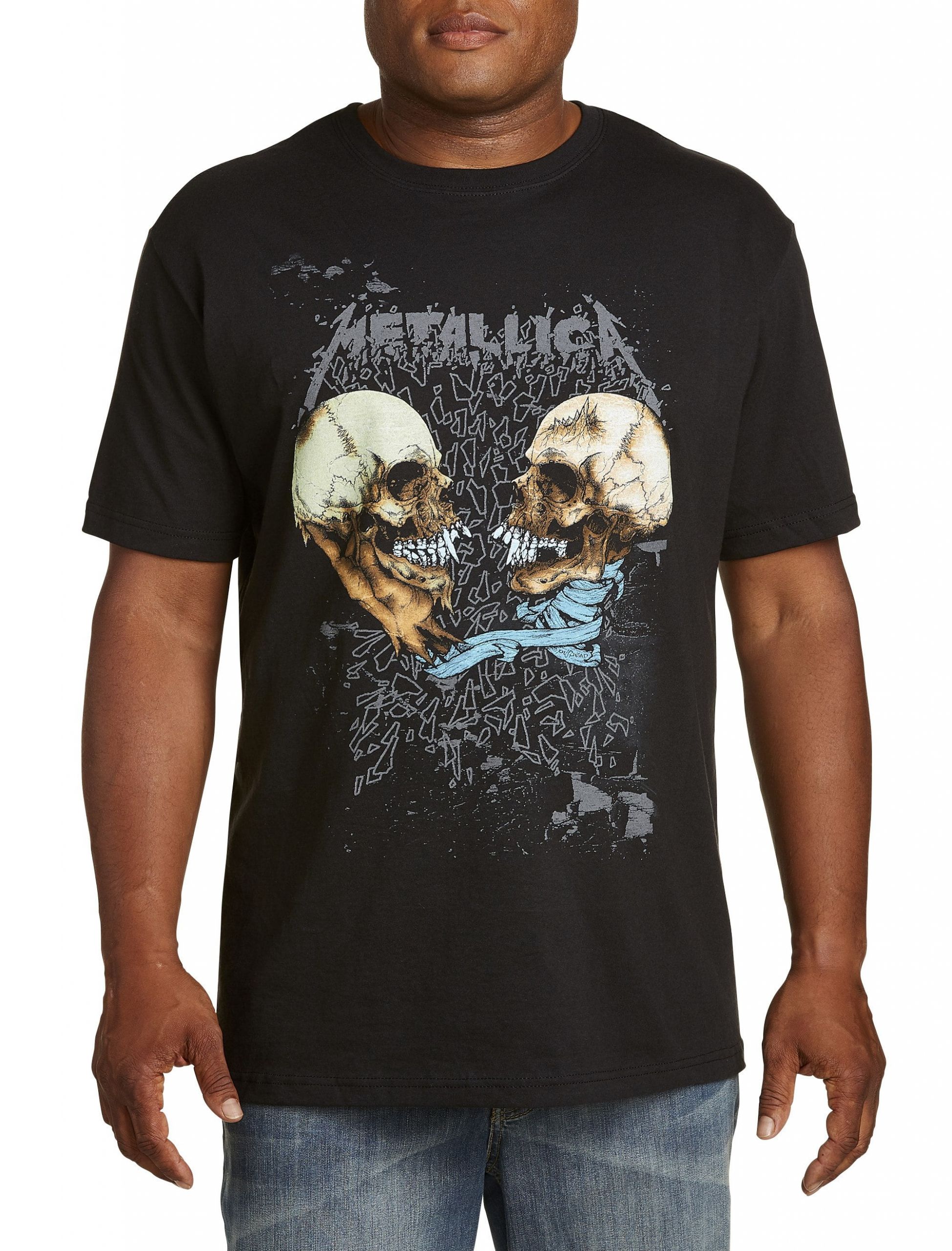 Band Tees Big and Tall Inspirational True Nation Men S Big &amp; Tall Metallica Skulls Graphic Tee Walmart