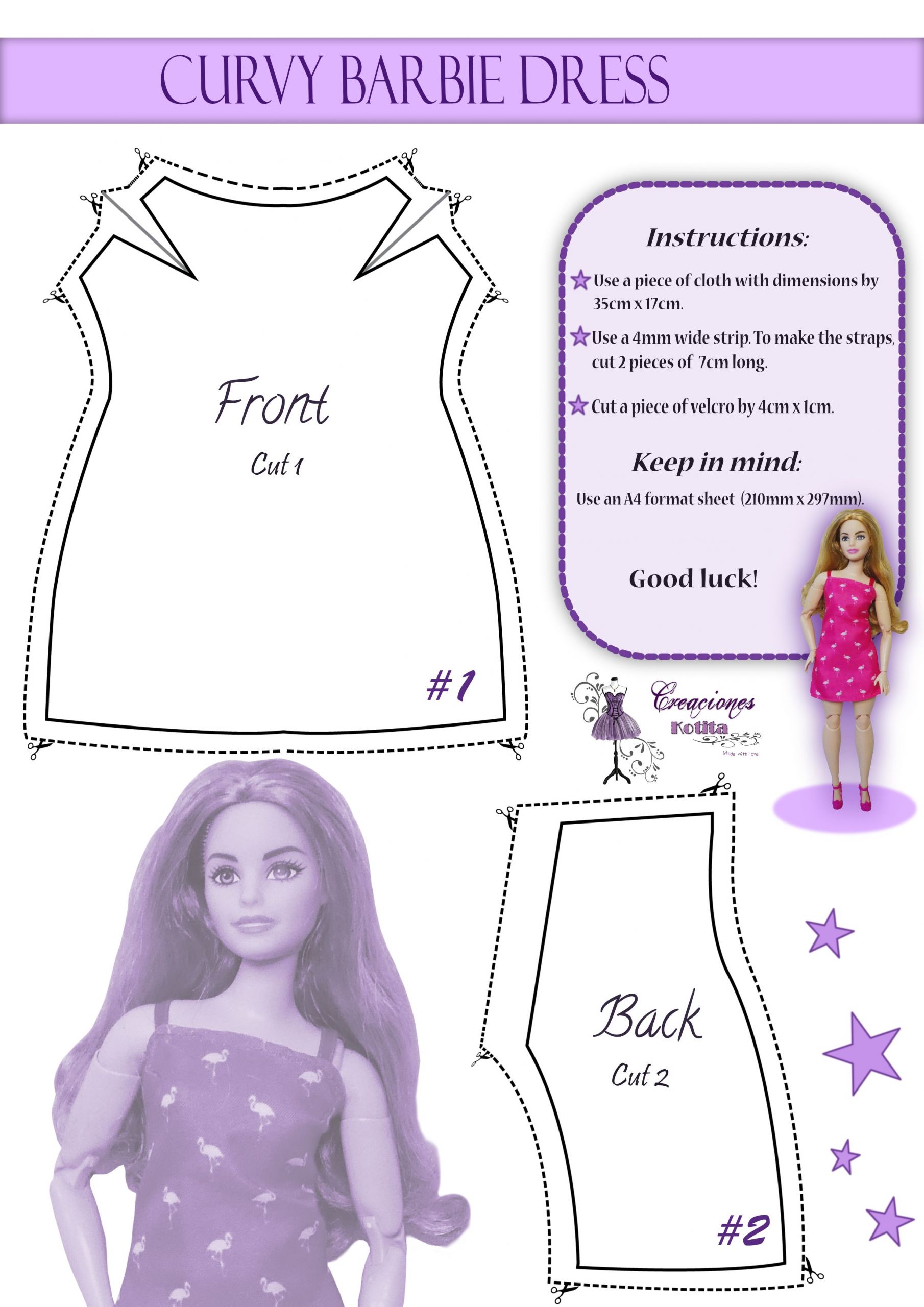 Barbie Clothes Patterns New Free Barbie Clothes Patterns Printable Customize and Print