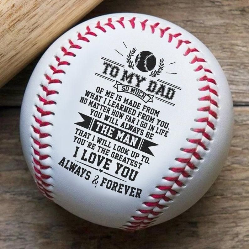 Baseball Dad Gifts Fresh to My Dad Baseball Ball Gift I Love You From son Daughter Etsy