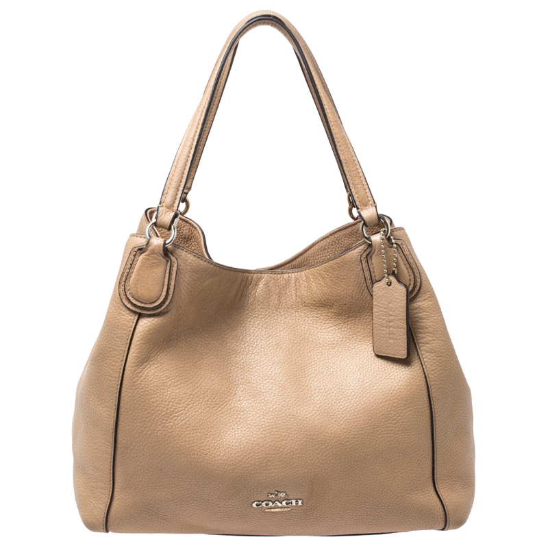 Beige Shoulder Bag Awesome Coach Beige Leather E Shoulder Bag Coach