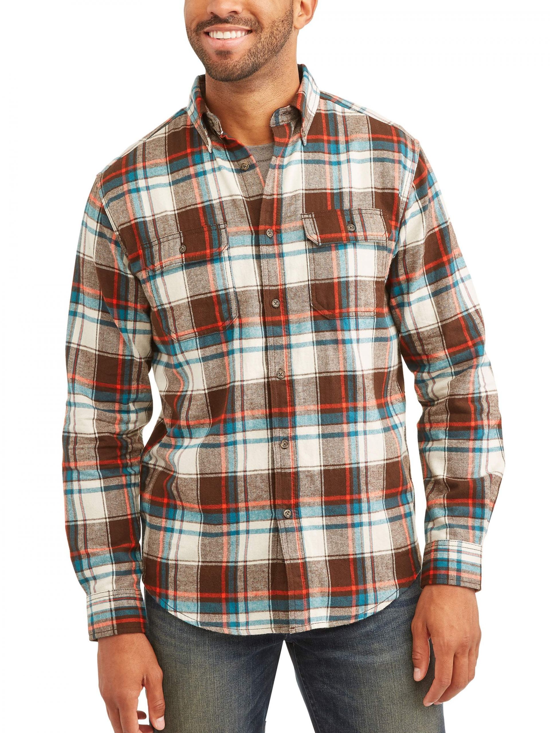 Big and Tall Long Sleeve Shirts New George Men S and Big &amp; Tall Long Sleeve Flannel Shirt Up to Size 3xlt