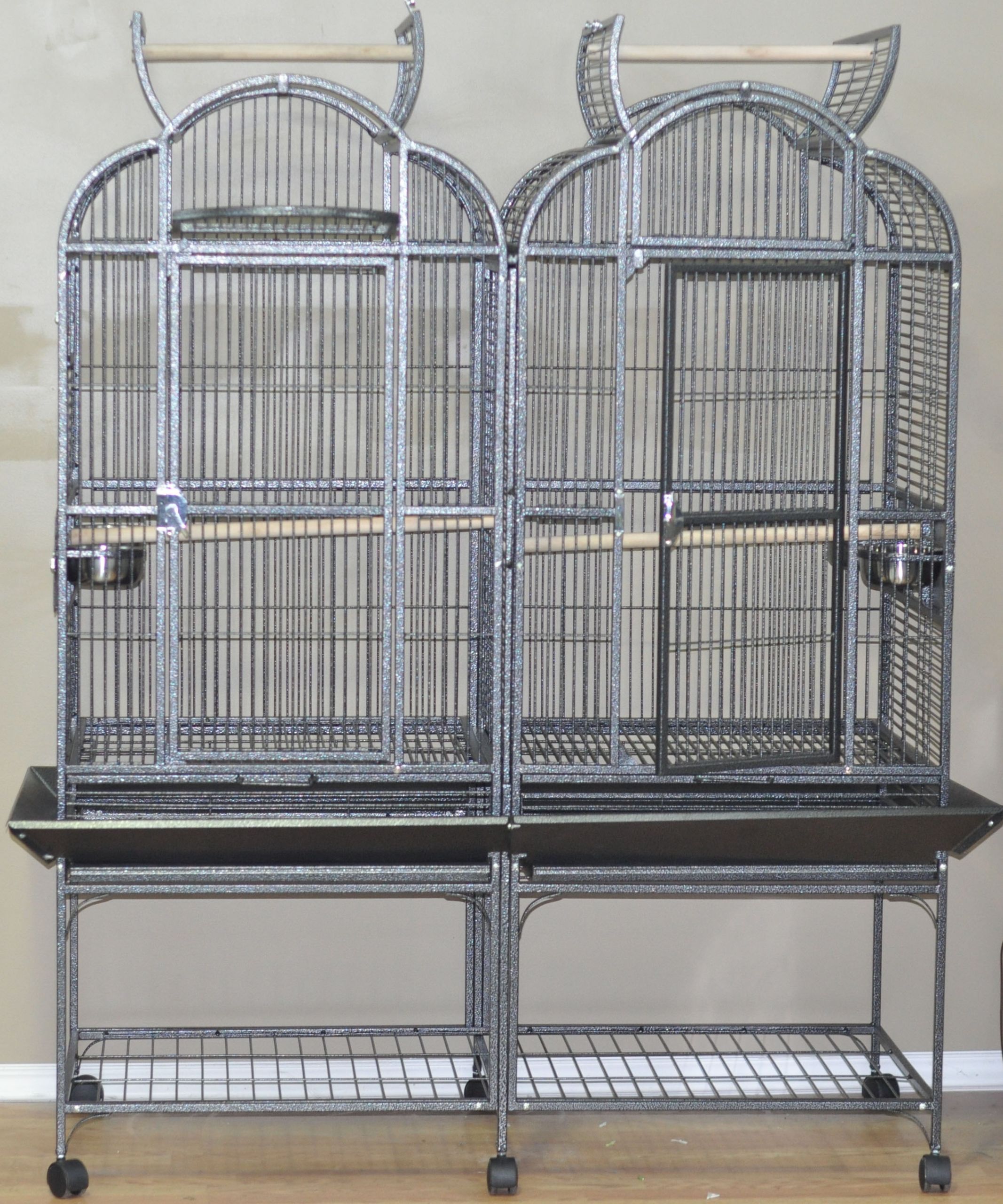 Bird Cage with Divider Best Of Platinum Double Flight Bird Cage with Divider Color Affordable Prices