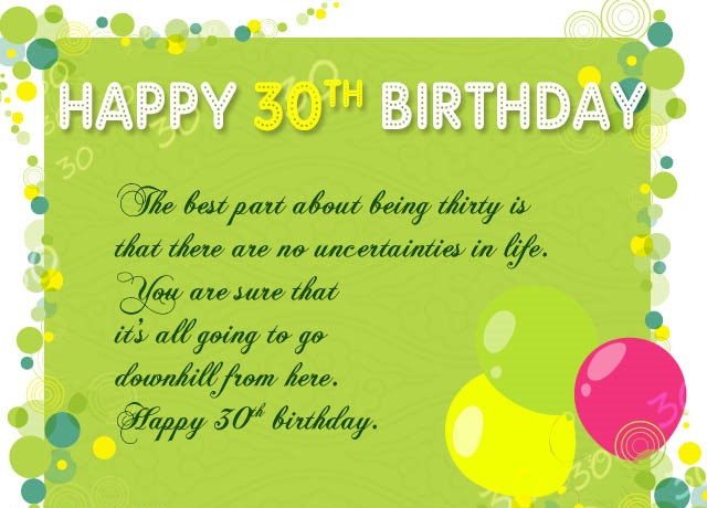 Birthday Wishes for 30th Birthday Inspirational 180 Happy 30th Birthday Wishes Quotes Sayings Messages and Hd