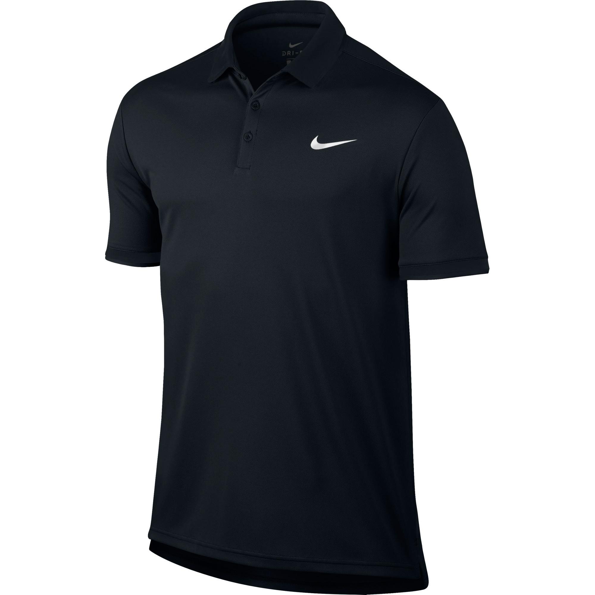 Black Nike Polo Awesome Nike Mens Dry Tennis Polo Black Tennisnuts