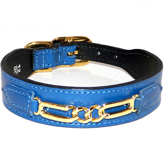 Blue Leather Dog Collar Inspirational Central Park Leather Dog Collar Cobalt Blue