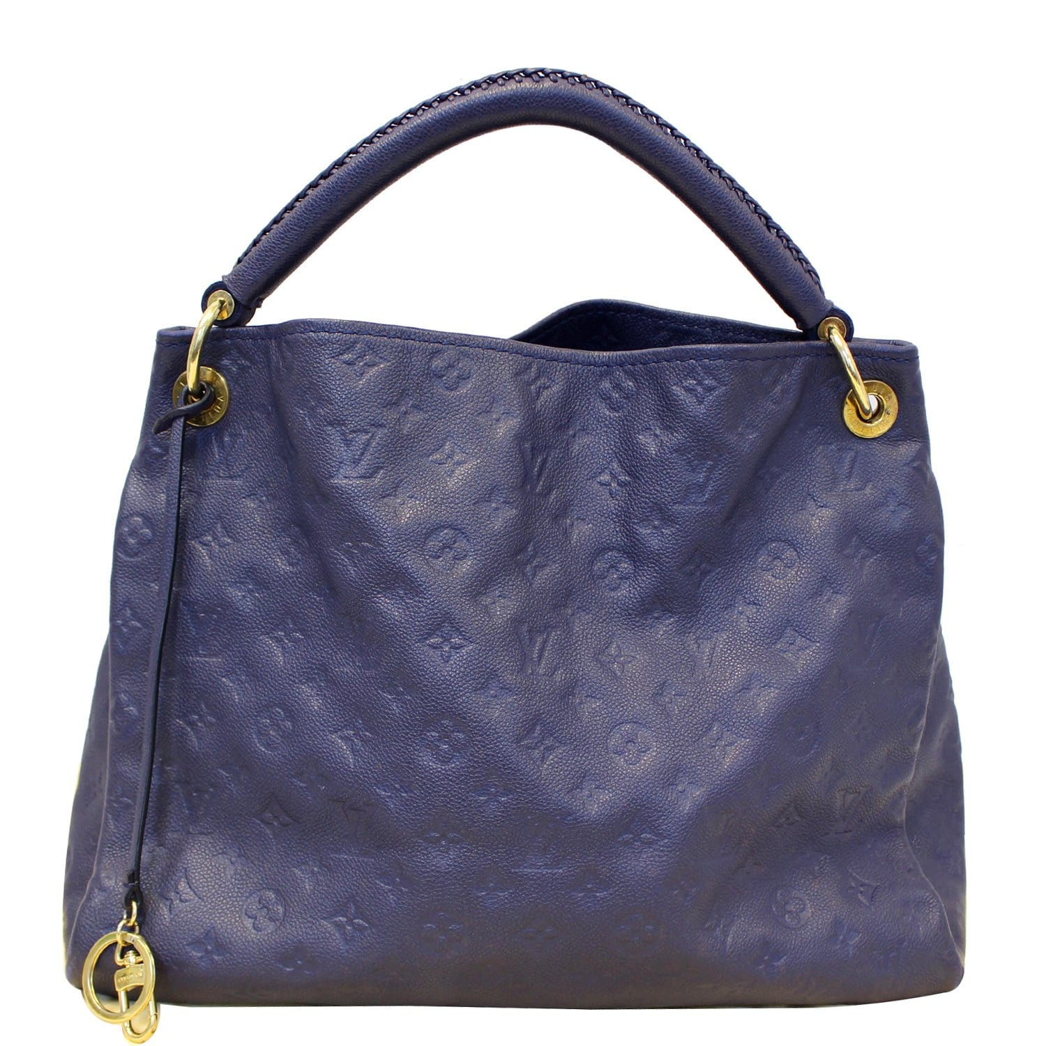 Blue Lv Bag Luxury Louis Vuitton Artsy Mm Empreinte Leather Shoulder Bag Blue