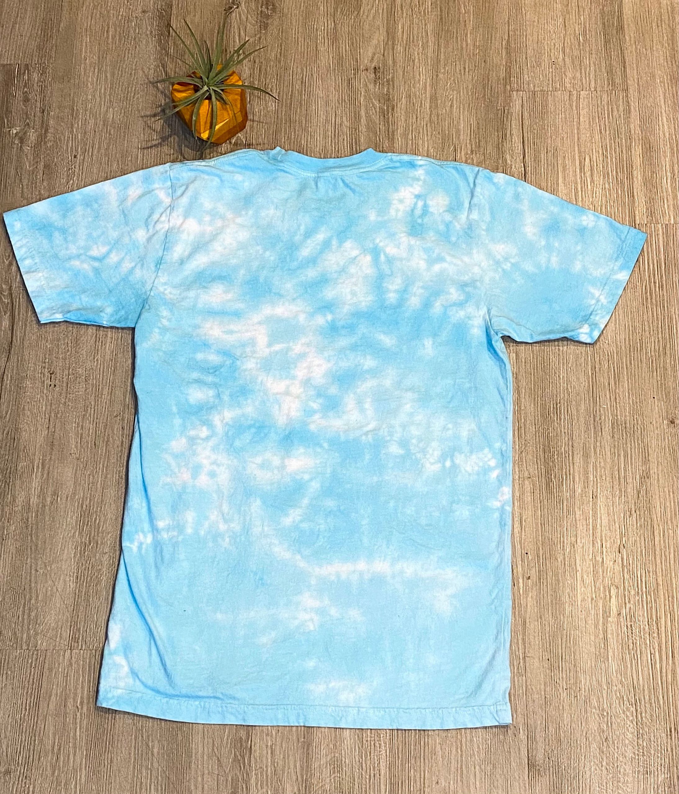 Blue Tie Dye Shirt Fresh Blue Tie Dye T Shirt Adult Size M Tie Dye Shirt Tee Gift