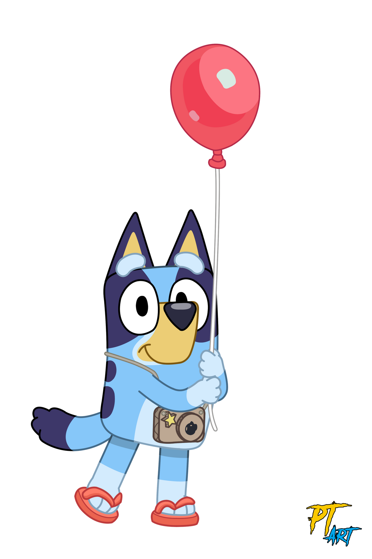 Bluey with Balloon Inspirational Bluey Holding Her Balloon Hd Drawing by Platinumshrineart On Deviantart