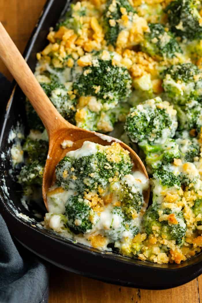 Broccoli Recipe for Thanksgiving Unique Oven Baked Broccoli In A Creamy Garlic Parmesan Sauce This Make Ahead