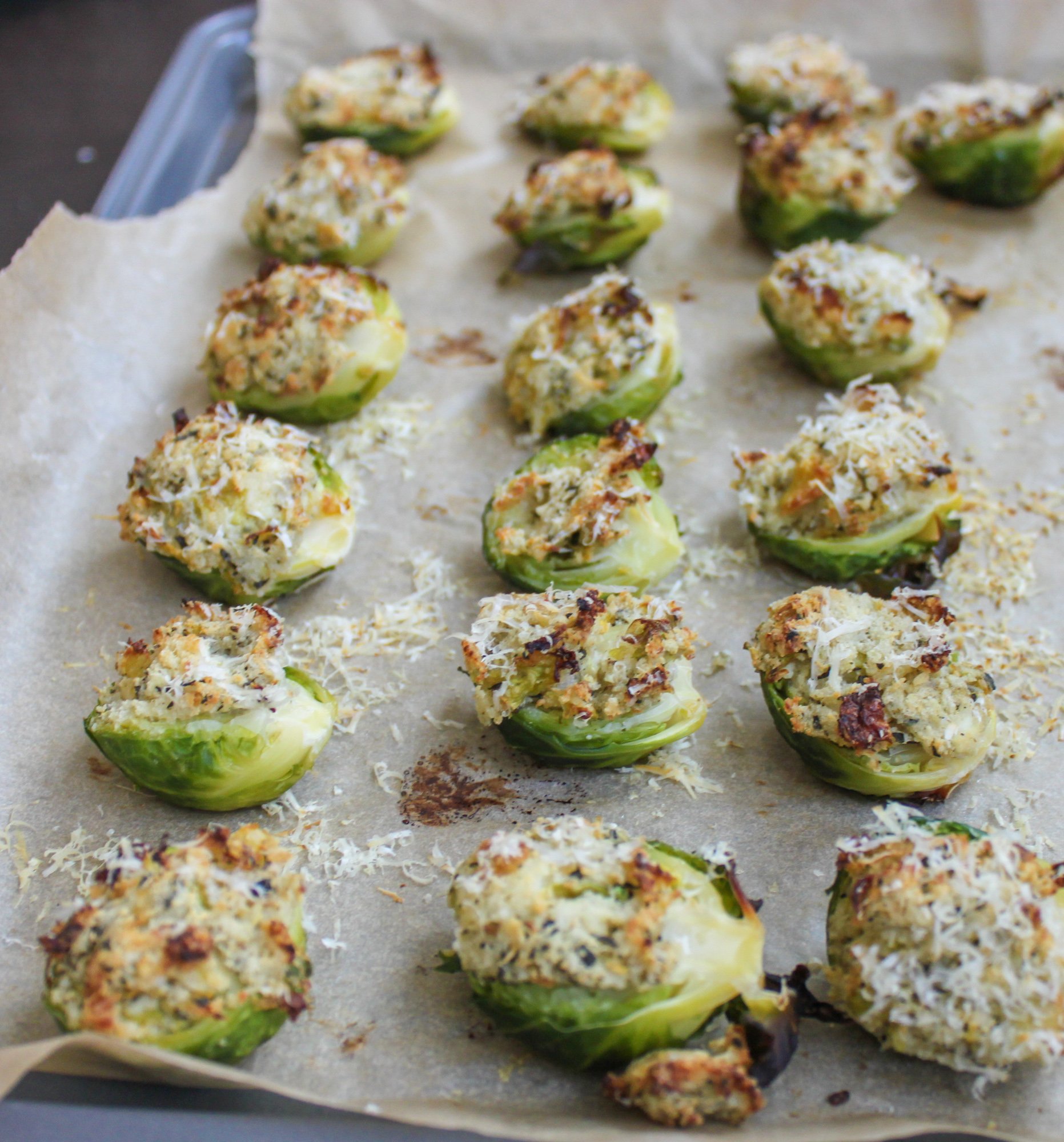 Brussel Sprout Stuffing New Garlic and Herb Stuffed Brussels Sprouts