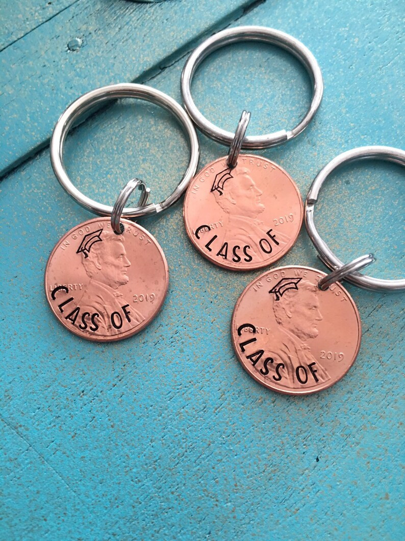 Bulk Graduation Gifts Inspirational Class 2020 Keychains Bulk Graduation Gifts Hand Stamped