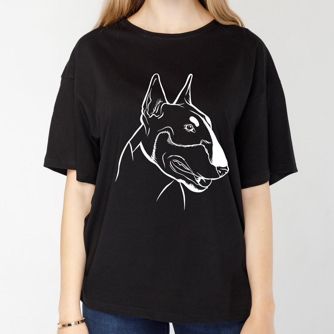 Bull Terrier T Shirt Awesome Bull Terrier Women S Oversized T Shirt Etsy Uk