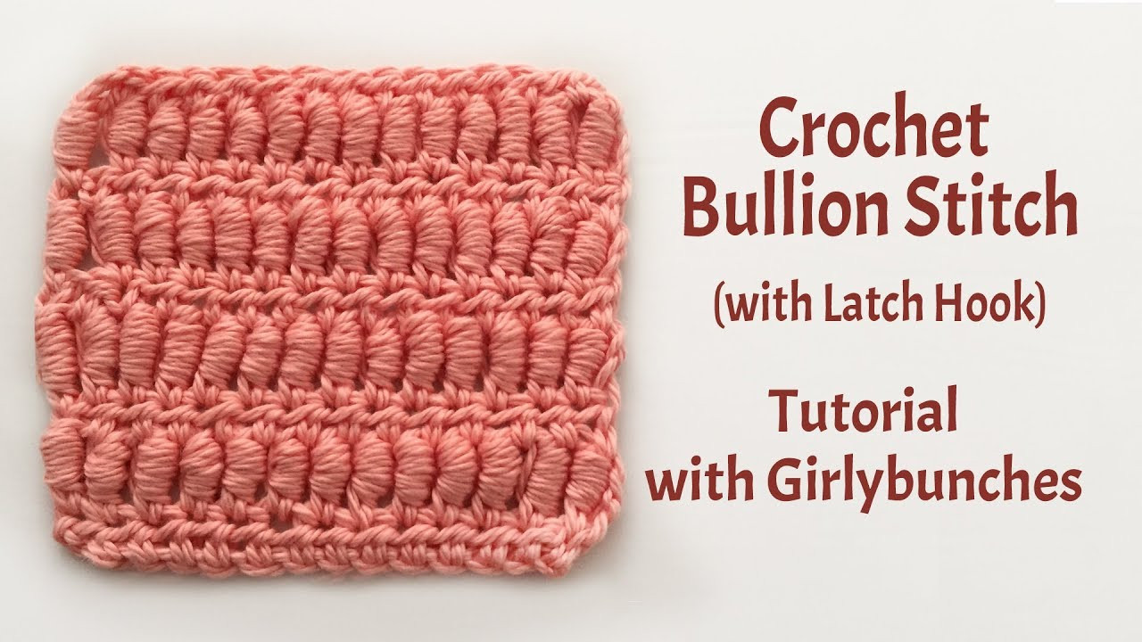 Bullion Stitch Crochet Best Of Crochet Bullion Stitch Easy Tutorial