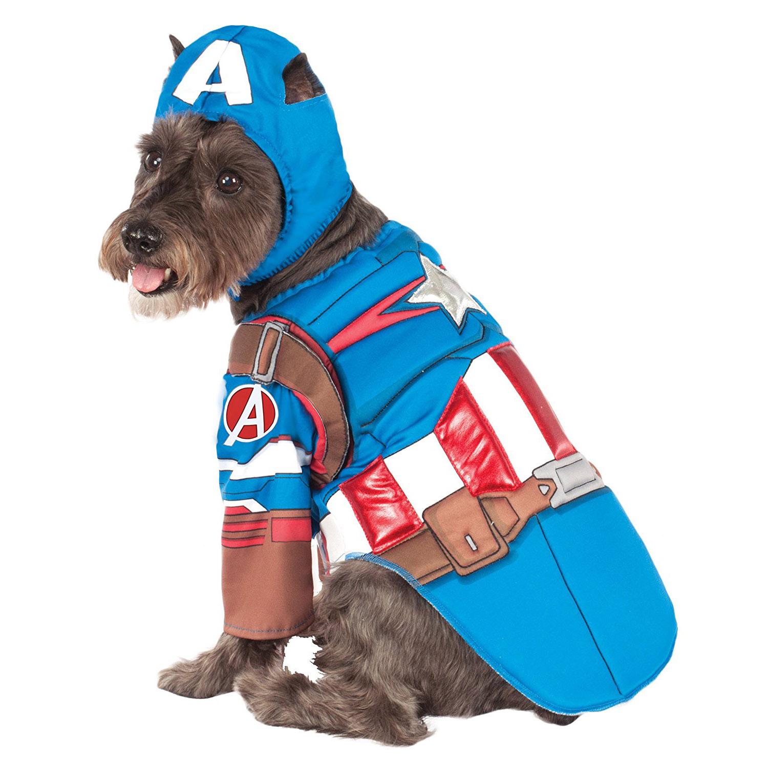 Captain America Dog Costume Fresh Marvel Deluxe Captain America Dog Costume