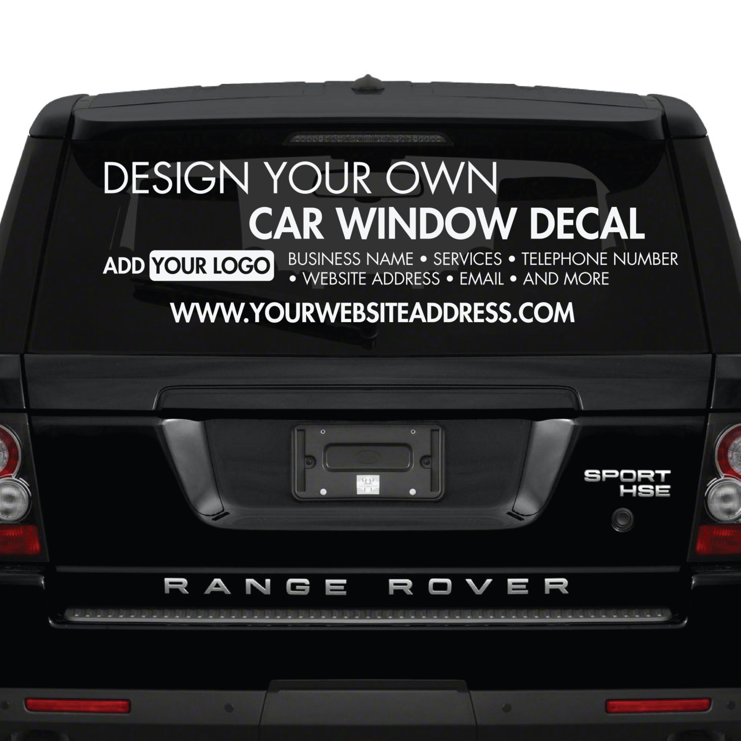 Car Window Decals Fresh Car Window Sticker Design Your Own Custom Made Personalised Car