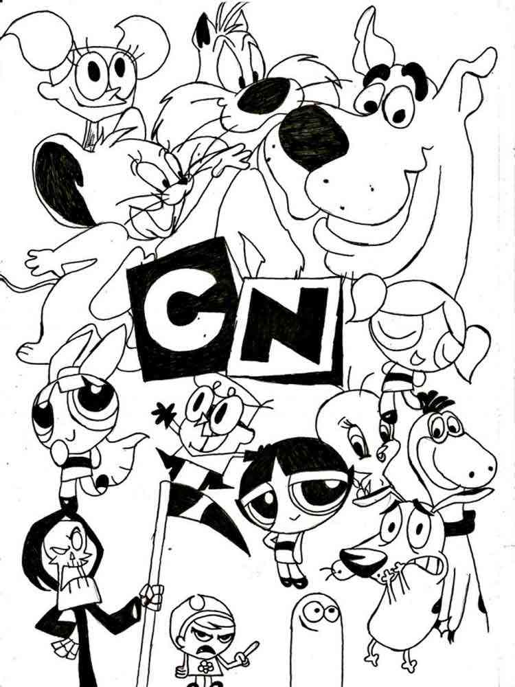 Cartoon Network Coloring Pages Awesome Cartoon Network Coloring Pages